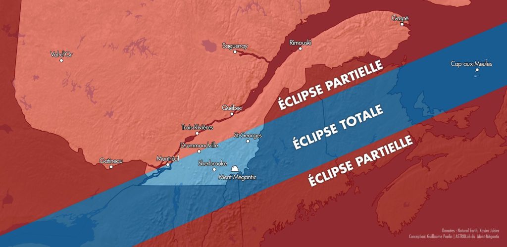 Carte Eclipse 2024 04 08 Quebec Montage Couleur
